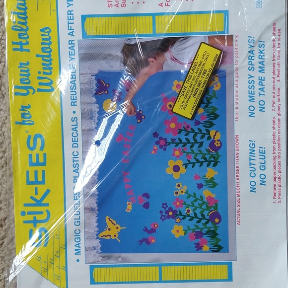 Stick-ees seasonal window decorations Valentine's Day Spring Easter - Picture 2 of 4